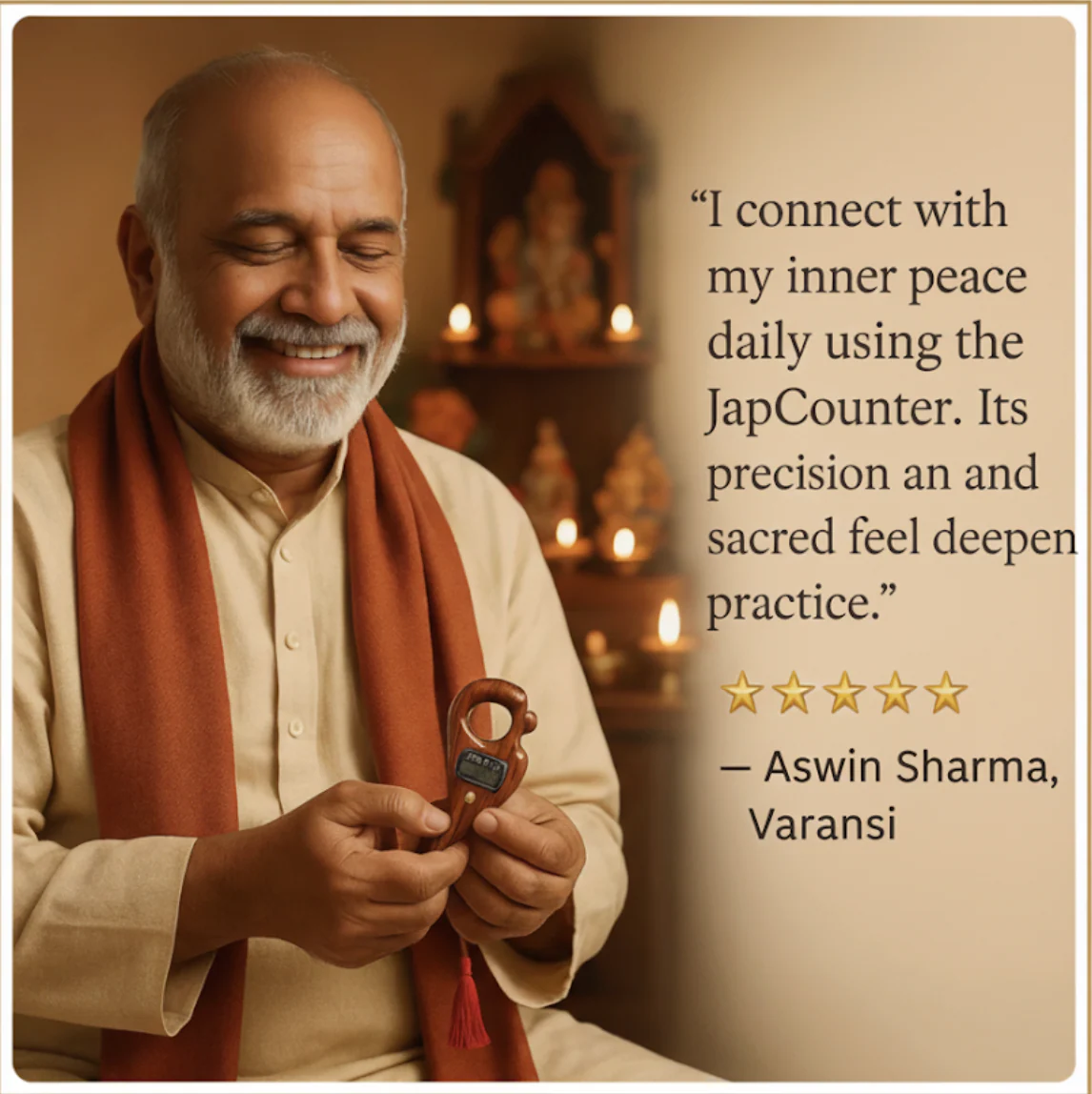 Noorly™ Vrindavan Radha-Naam Tulsi Jap Counter - Image 3